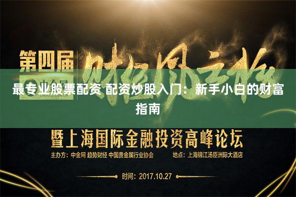 最专业股票配资 配资炒股入门:新手小白的财富指南